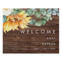 Bold Country Sunflower | Wood Welcome