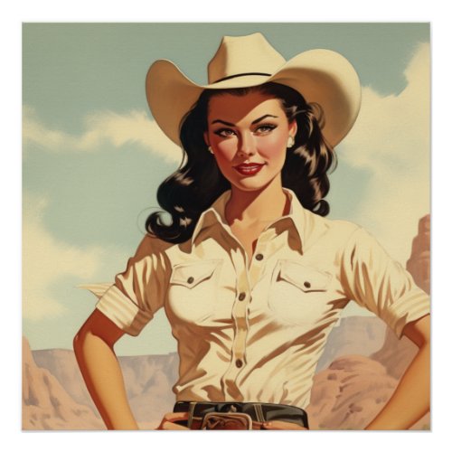 Bold Cowgirl Adventures Wild West Whispers Poster