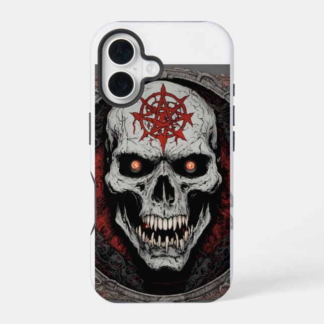 Bold Creature Design iPhone 16 Case – Durable & Ey (Back)