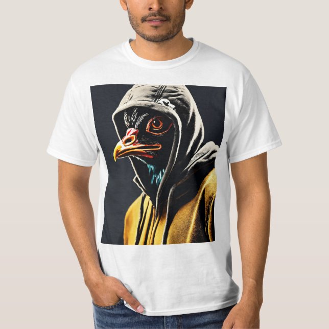 Bold Crystal Eagle Emblem T-Shirt: Embrace Fearles T-Shirt (Front)