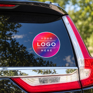 Bold Custom Business Logo Round Decal