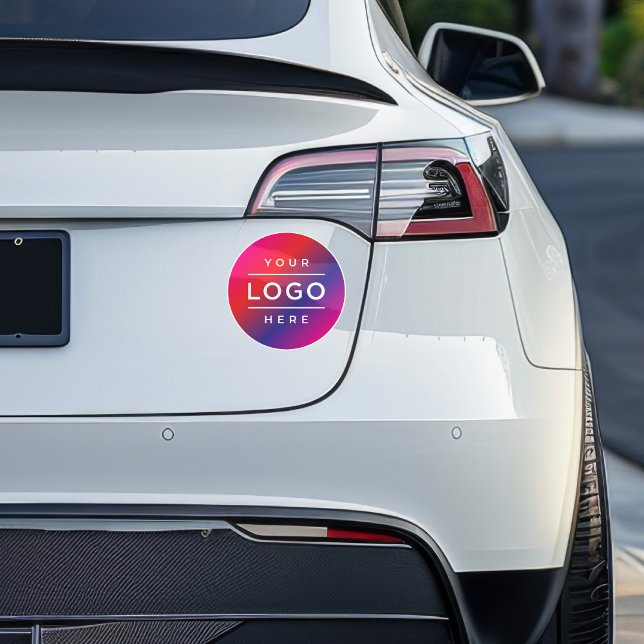 Bold Custom Business Logo Round Decal (Creator Uploaded)