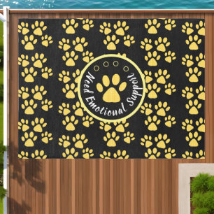 Bold cute Paw Print Cute Pet Lover Customizable  Outdoor Rug