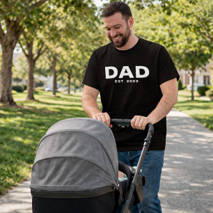Bold Dad Established New Dad T-Shirt