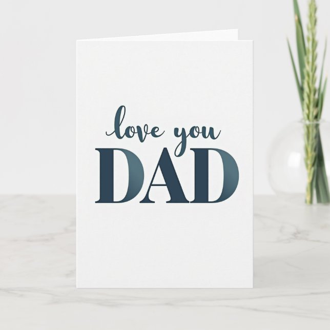 Bold Dad Serif Fatherhood Card (Front)