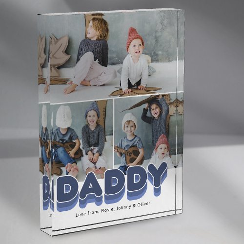 Bold Daddy Family Moments Photo Block