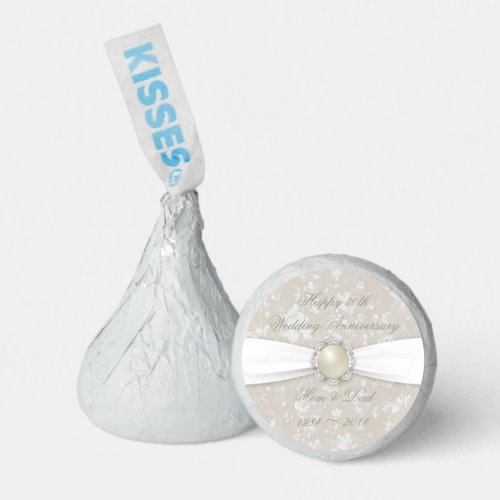 Bold Damask 30th Wedding Anniversary Hersheys Kisses