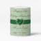 Bold Damask 55th Anniversary 3x4 Pillar Candle