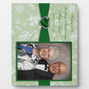 Bold Damask 55th Wedding Anniversary Photo Plaque