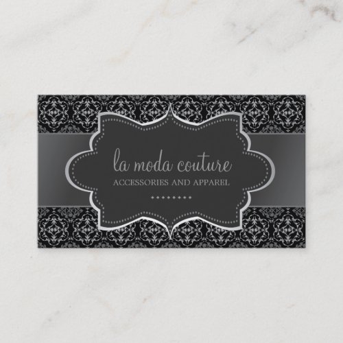 Bold Damask Designer Business Card