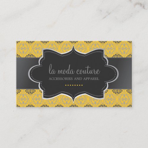 Bold Damask Designer Business Card