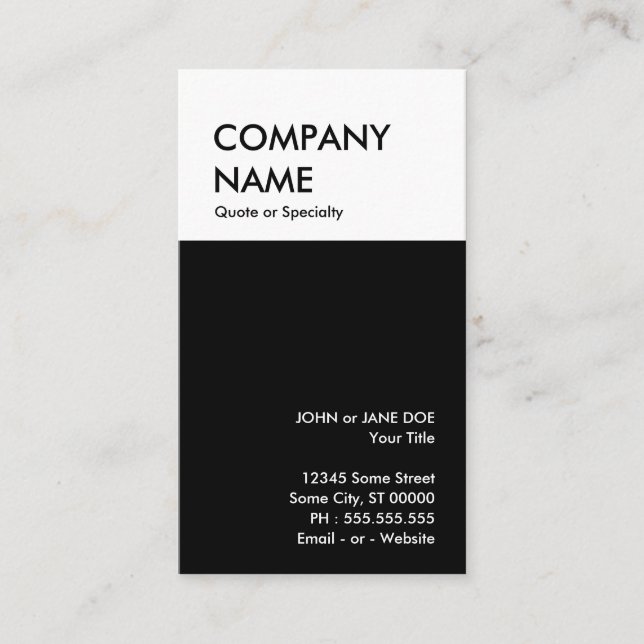 bold design your own business card (Front)
