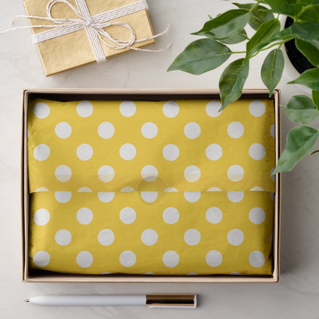 Bold Diagonal Polka Dot Pattern Tissue Paper (Gift)