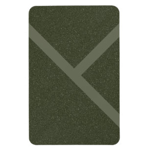 Bold Diagonal Stripe Magnet –Moss Green Minimalism