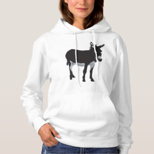 Bold Donkey Silhouette Farm Animal Hoodie
