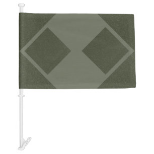Bold Double Diamond Moss Car Flag