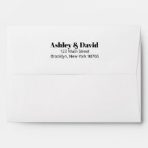 Bold Dramatic Invitation Envelope