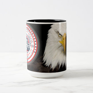 BOLD EAGLE AND LOGO Two-Tone COFFEE MUG