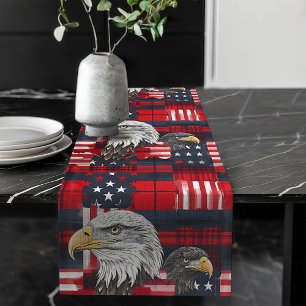 Bold Eagle Table Runner Patriotic 4th of July Look