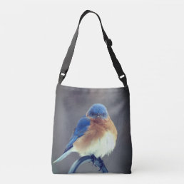 Bold Eastern Bluebird Crossbody Bag