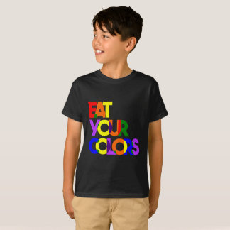 Bold "Eat Your Colors" -Kids T-Shirt