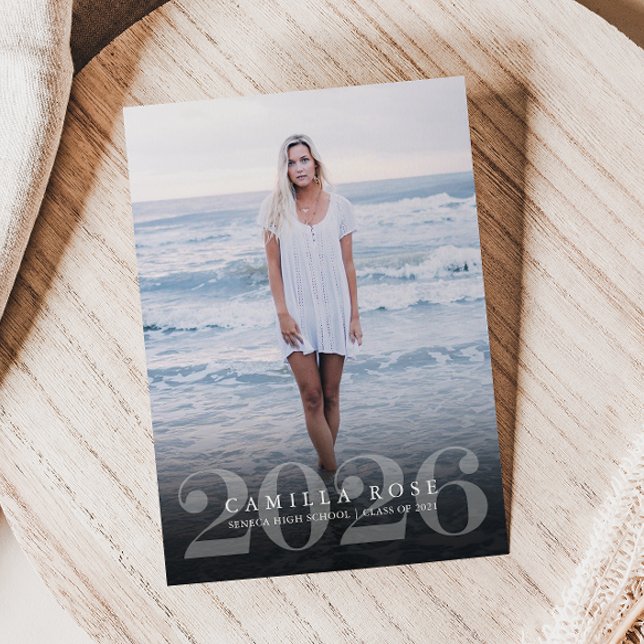 Bold Elegance 2026 Graduation Photo Invitation (Bold Elegance 2026 Graduation Photo Invitation)