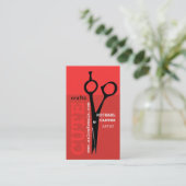 BOLD Elegant MoDern Crafty Dandy Scissors Business Card (Standing Front)
