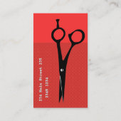 BOLD Elegant MoDern Crafty Dandy Scissors Business Card (Back)