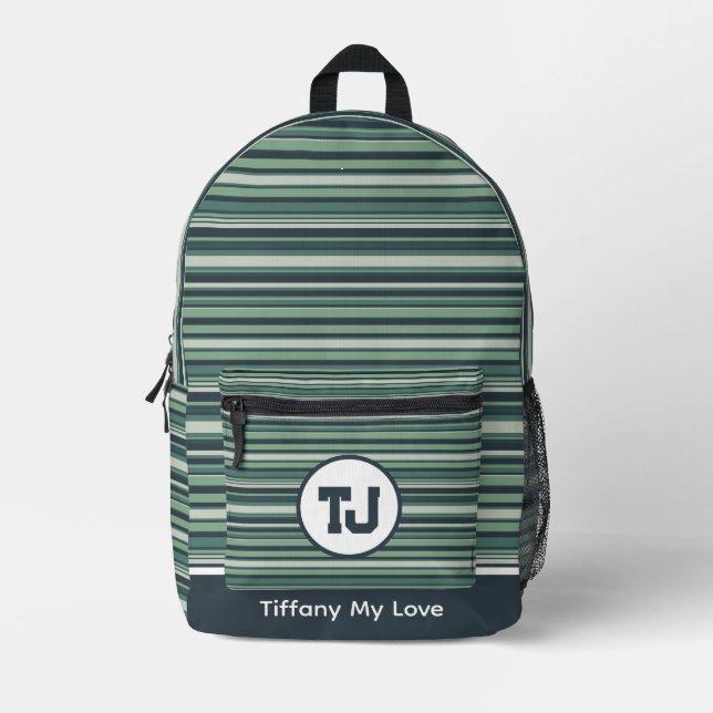 Bold Elementary Student Gym Patterned Backpack (Front)