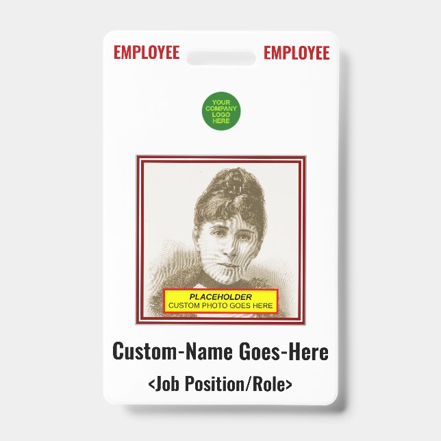 Bold "EMPLOYEE" Badge (Front)