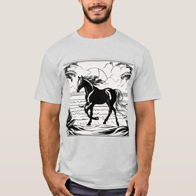 Bold Equine Ink – Traditional Horse Tattoo Tees (Front)