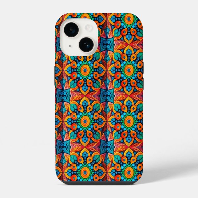 Bold Ethnic Mandala Iphone Case (Back)