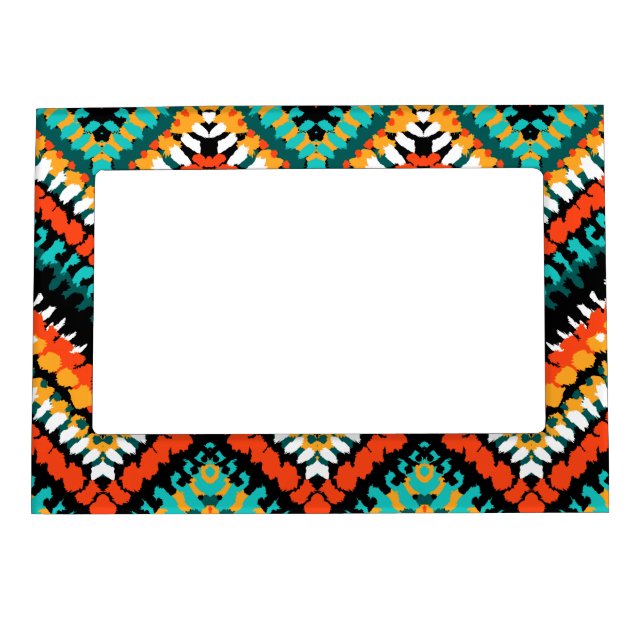 Bold Ethnic Native Tribal Pattern Magnetic Frame (Front)