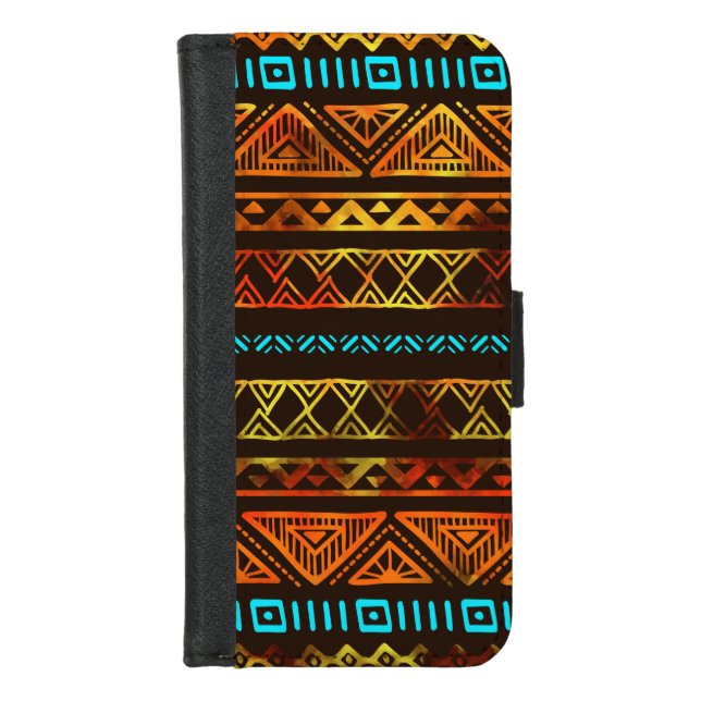 Bold Ethnic pattern n.1 iPhone Wallet Case (Front)