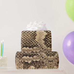 Bold exotic snake skin print texture pattern wrapping paper