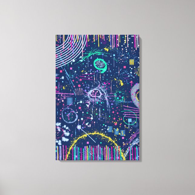 Bold Explorer: Abstract Maximalism  Canvas Print (Front)