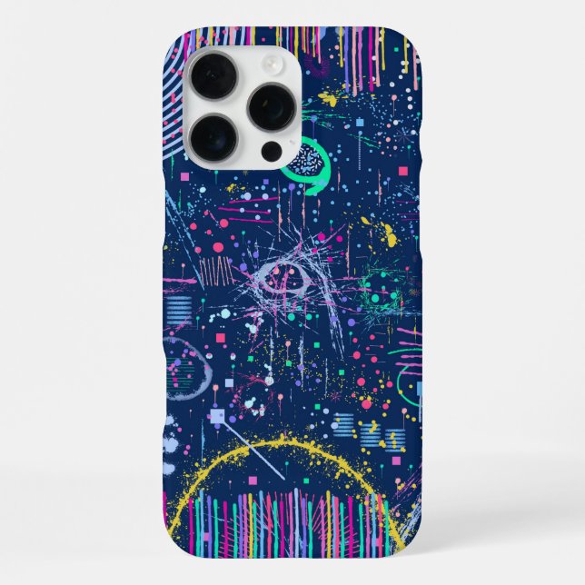 Bold Explorer: Abstract Maximalism  iPhone Case (Back)
