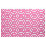 Bold Expressions Pink Moroccan Quatrefoil Pattern Fabric