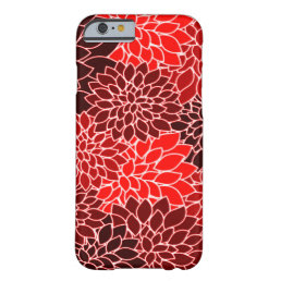 Bold Expressions Red Dahlia Flower Pattern Barely There iPhone 6 Case