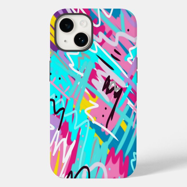 Bold Expressive Abstract Print  Case-Mate iPhone Case (Back)