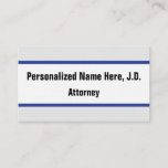 [ Thumbnail: Bold, Eye-Catching Attorney Business Card ]