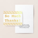 [ Thumbnail: Bold & Eye-Catching "So Much Thanks!" Card ]