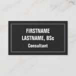 [ Thumbnail: Bold & Eyecatching Consultant Business Card ]