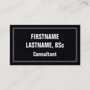 Bold & Eyecatching Consultant Business Card