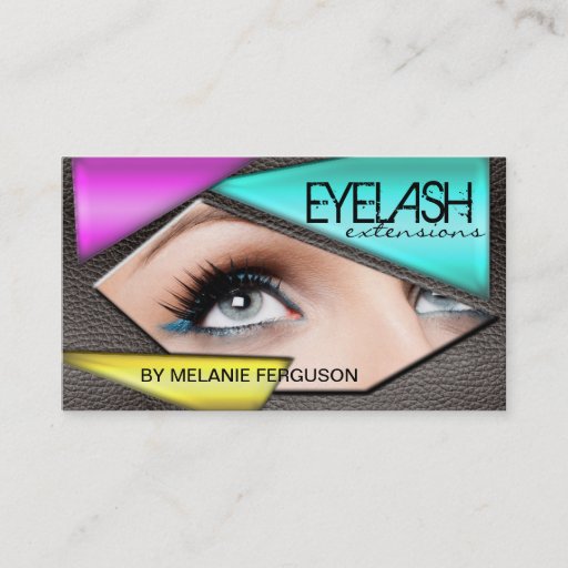 Customizable BOLD EYELASH EXTENSIONS  BUSINESS CARD