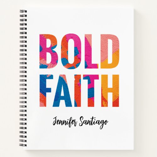 Bold Faith Inspirational Journal Notebook