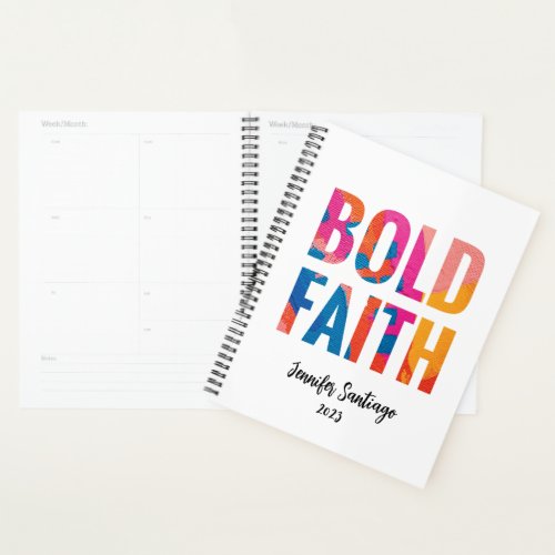 Bold Faith Inspirational Planner 2023