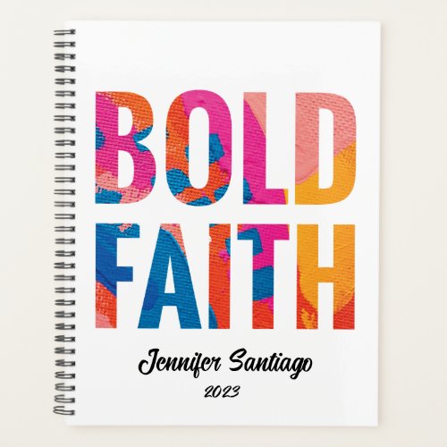 Bold Faith Inspirational Undated Planner