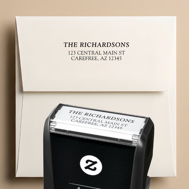 Bold Family Name Return Address Self-inking Stamp (Creator Uploaded)