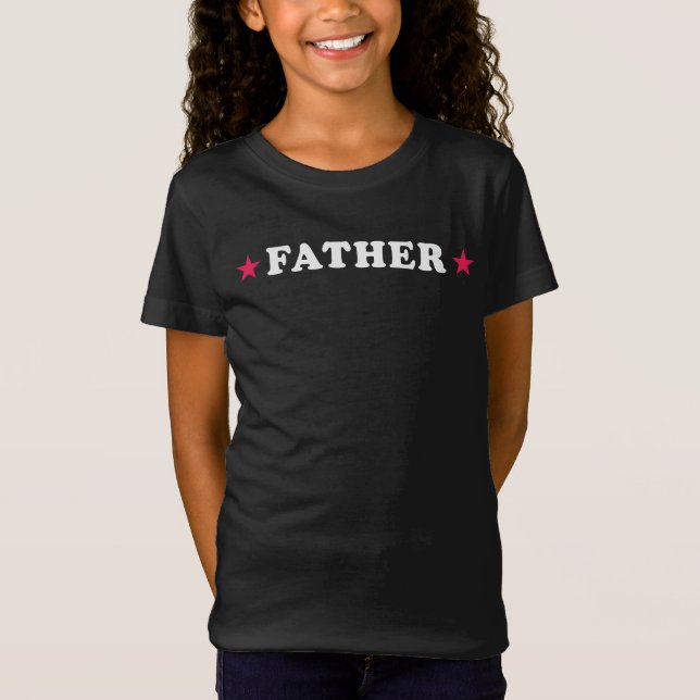 Bold FATHER Lettering T-Shirt (Front)